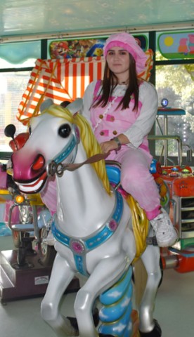 Scalpellina Alice Bresciani a cavallo